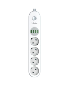 Gelius Pro PowerStrip G-Power (4 220V / 4 USB 3.4A) 2m (GP-PS-001)