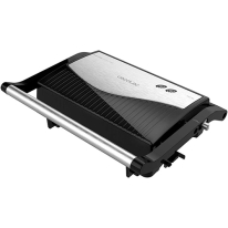 Electric grill Cecotec Parrilla Eléctrica Rock'nGrill 750 Full Open