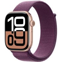 APPLE WATCH SERIES 10 GPS 42MM ROSE GOLD ALUMINIUM CASE WITH PLUM SPORT LOOP