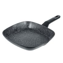 ტაფა Vinzer Marmo induction line, grill, 28sm, W/O LID (50415)