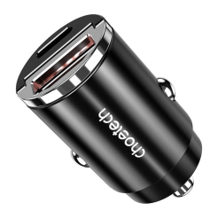 Choetech TC0006 USB-A,USB-C PD3.0 30W Car (XX-T550-F-101ACWH)