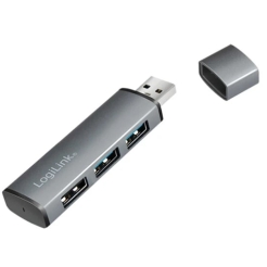 Logilink UA0395 USB 3.2 GEN2 3-port Hub with Aluminum Casing (01922)