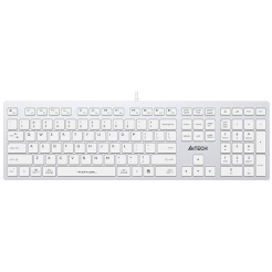 A4Tech Fstyler FX50 Scissor Switch Keyboard EN/RU White (13807)