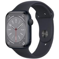 Apple Watch Series 8 GPS 45mm Midnight Aluminium Case with Midnight Sport Band Regular Model A2771